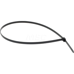 Thomas & Betts - 24.3 Inch Long x 0.27 Inch Wide x 7 Inch Bundle Diameter, Black, Nylon Standard Cable Tie - Exact Tool & Supply