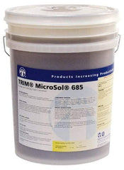 Master Fluid Solutions - Trim MicroSol 685, 5 Gal Pail Cutting & Grinding Fluid - Semisynthetic, For Machining - Exact Tool & Supply