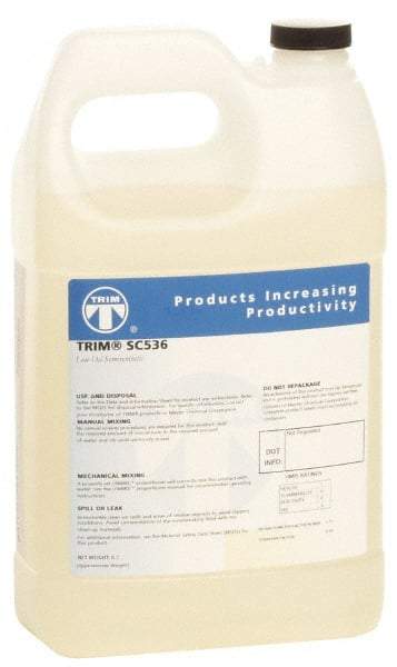 Master Fluid Solutions - Trim SC536, 1 Gal Bottle Cutting & Grinding Fluid - Semisynthetic, For Drilling, Reaming, Tapping - Exact Tool & Supply