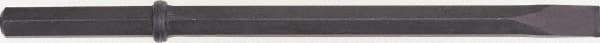 Ingersoll-Rand - 1" Head Width, 14" OAL, 1" Shank Diam, Scaling Chisel - Hex Drive, Hex Shank, Steel - Exact Tool & Supply