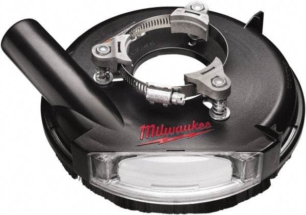 Milwaukee Tool - 7" Diam Grinder Dust Shroud - For Use with Sanders/Grinders - Exact Tool & Supply