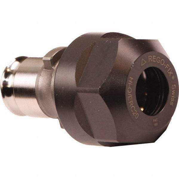 Emuge - 0.141" Tap Shank Diam, #0 Tapping Adapter - 0.1969" Projection, 0.9055" Tap Depth, 0.5118" Shank OD, Through Coolant, Series EM00-Z/ER - Exact Tool & Supply