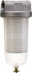 PRO-LUBE - 1 Inlet Size, 1 Outlet Size, 20 GPM, Pump Filter - 9.84 Long, 10 Micron Mesh, Polypropylene, Aluminium, Nylon, Paper and NBR - Exact Tool & Supply