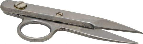 Heritage Cutlery - 1-3/8" LOC, 4-1/2" OAL Stainless Steel Standard Thread Clips - Right Hand, Metal Straight Handle, For Electrical - Exact Tool & Supply