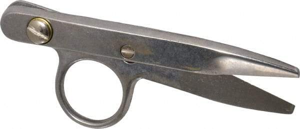 Heritage Cutlery - 1-3/8" LOC, 4-1/2" OAL Stainless Steel Standard Thread Clips - Right Hand, Metal Straight Handle, For Electrical - Exact Tool & Supply