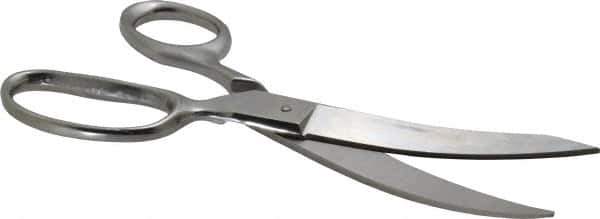 Heritage Cutlery - 3-1/2" LOC, 8" OAL Stainless Steel Standard Shears - Right Hand, Metal Straight Handle, For Poultry Processing - Exact Tool & Supply