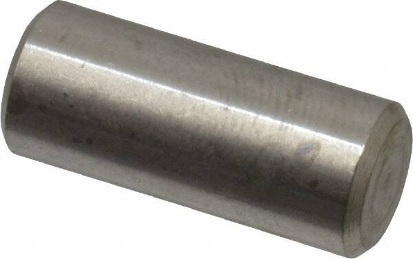 Value Collection - 5/16" Diam x 3/4" Pin Length 316 Stainless Steel Standard Dowel Pin - Bright Finish, 2 Beveled End - Exact Tool & Supply