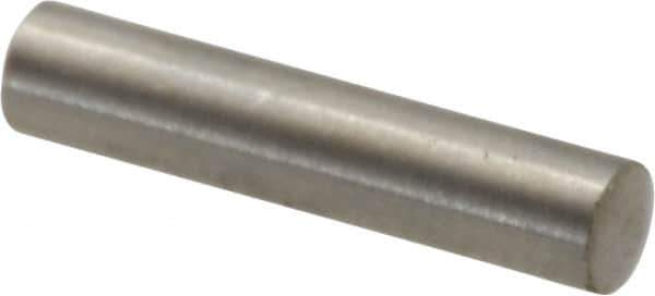 Value Collection - 3mm Diam x 14mm Pin Length 316 Stainless Steel Standard Dowel Pin - Bright Finish, 1 Rounded End - Exact Tool & Supply