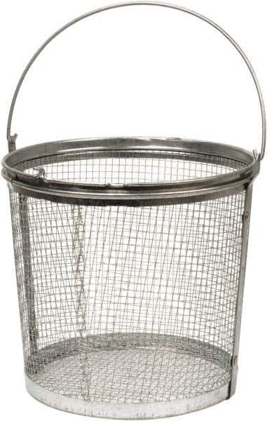 Bio-Circle - Parts Washer Basket - 209.55mm High x 228.6mm Wide x 228.6mm Long, Use with Bio-Circle Parts Washing Systems - Exact Tool & Supply