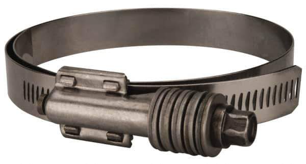 Value Collection - 3-3/4 to 4-5/8" Hose, 5/8" Wide x 0.7" Thick, Constant Torque Clamp - 3-3/4 to 4-5/8" Diam, Grade 301 & 410 Stainless Steel Screw - Exact Tool & Supply