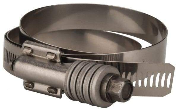 Value Collection - 5-3/4 to 6-5/8" Hose, 5/8" Wide x 0.7" Thick, Constant Torque Clamp - 5-3/4 to 6-5/8" Diam, Grade 301 & 410 Stainless Steel Screw - Exact Tool & Supply