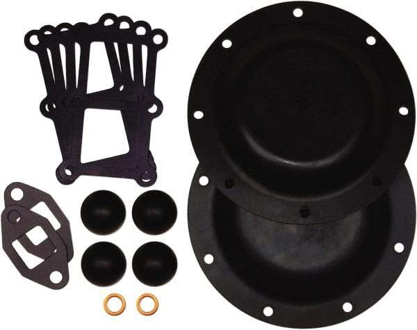 SandPIPER - Buna-N Fluid Section Repair Kit - For Use with Diaphragm Pumps - Exact Tool & Supply