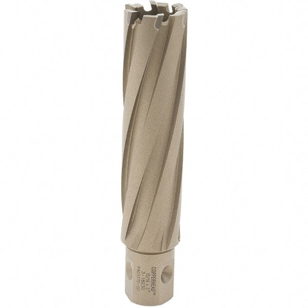 Hougen - 15/16" Diam x 3" Deep Carbide-Tipped Annular Cutter - Exact Tool & Supply