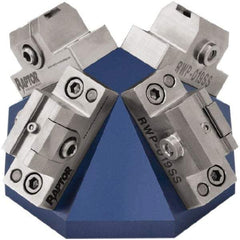 Raptor Workholding - 3/8" Jaw Width, 2.69" High Dovetail Vise - For Use with 4 & 5 Axis Workholding Systems - Exact Tool & Supply