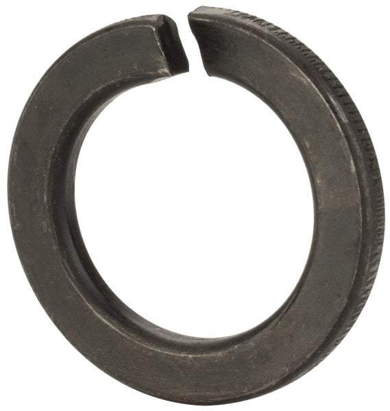 Value Collection - M27, 27.5mm ID, 43mm OD, 5mm Thick Split Lock Washer - Grade 8 Spring Steel, Zinc-Plated Finish, 27.5mm Min ID, 28.5mm Max ID - Exact Tool & Supply