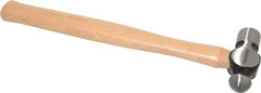 Paramount - 1/2 Lb Head Ball Pein Hammer - Wood Handle, 11-3/4" OAL - Exact Tool & Supply