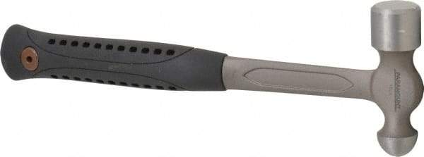 Paramount - 1 Lb Head Ball Pein Hammer - Steel Handle with Grip, 13-1/4" OAL - Exact Tool & Supply