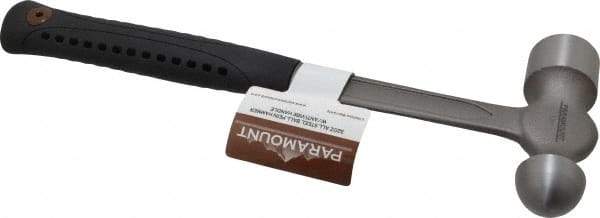 Paramount - 2 Lb Head Ball Pein Hammer - Steel Handle with Grip, 14-1/2" OAL - Exact Tool & Supply