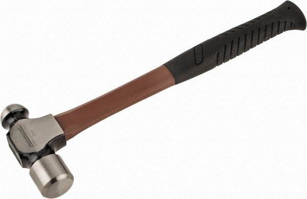 Paramount - 2 Lb Head Ball Pein Hammer - Fiberglass Handle, 15" OAL - Exact Tool & Supply