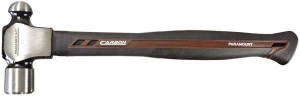 Paramount - 1 Lb Head Ball Pein Hammer - Carbon Fiber Handle, 13-1/4" OAL - Exact Tool & Supply