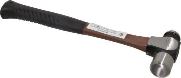 Paramount - 3/4 Lb Head Ball Pein Hammer - Fiberglass Handle, 11-1/8" OAL - Exact Tool & Supply