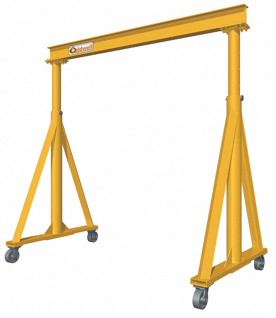 Portable Gantry Crane, 6000 lb. Load Capacity, 4.66" I Beam Flange Width