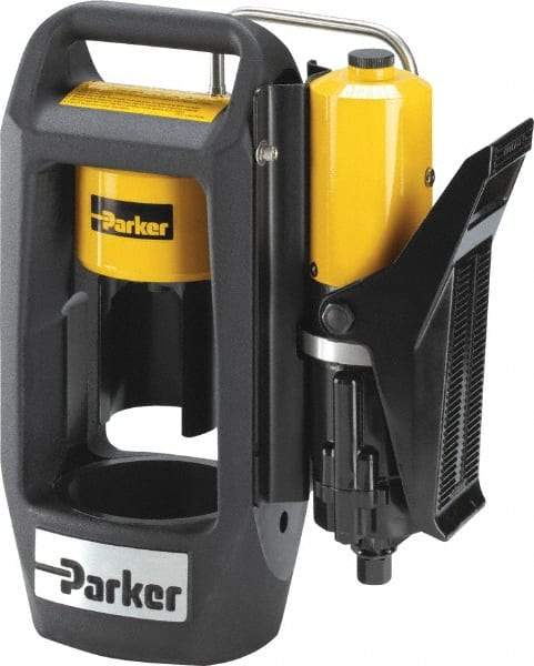 Parker - 3/4" Max Cut Diam, 30 Ton Portable Hose Crimper - 30 sec Cycle, 12" Wide x 15" High x 6" Deep - Exact Tool & Supply