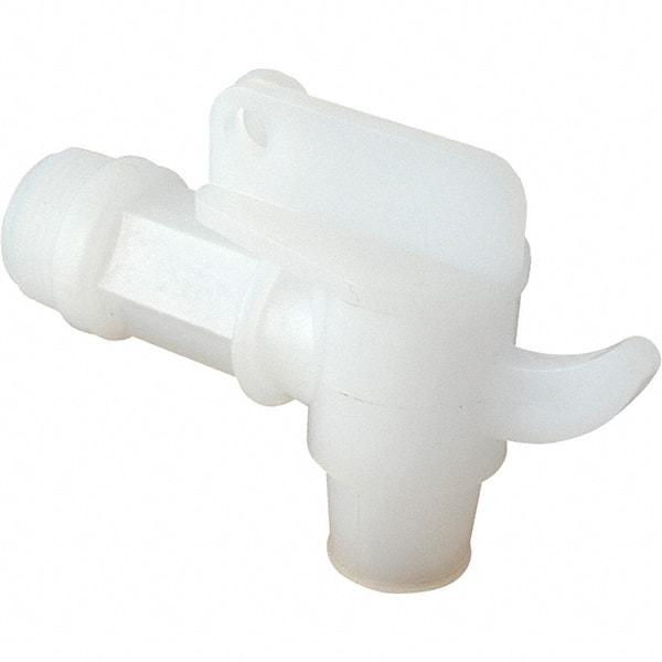 Vestil - 3/4" NPT Polyethylene Adjustable Drum Faucet - 4" Long Extension - Exact Tool & Supply