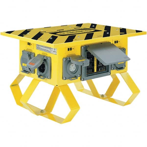 Hubbell Wiring Device-Kellems - GFCI Cords & Power Distribution Centers Mount Type: Floor Number of Outlets: 8 - Exact Tool & Supply