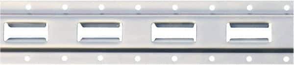 Erickson Manufacturing - Steel Vertical E-Track - 4" Long, Galvanized Finish, 6,000 Lb Capacity - Exact Tool & Supply