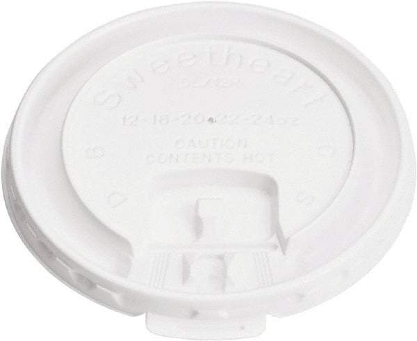 Solo - Cup Lids for 10 oz Cups - White - Exact Tool & Supply