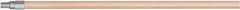Harper Brush - 60 x 15/16" Wood Squeegee Handle - Threaded Connection, Tan - Exact Tool & Supply