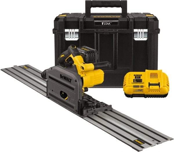 DeWALT - 60 Volt, 6-1/2" Blade, Cordless Circular Saw - 4,000 RPM, 1 Lithium-Ion Battery Included - Exact Tool & Supply