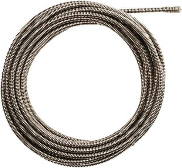 Milwaukee Tool - 3/8" x 35' Drain Cleaning Machine Cable - Inner Core, 1-1/4" to 2-1/2" Pipe, Use with Milwaukee Drain Cleaning Tools - Exact Tool & Supply