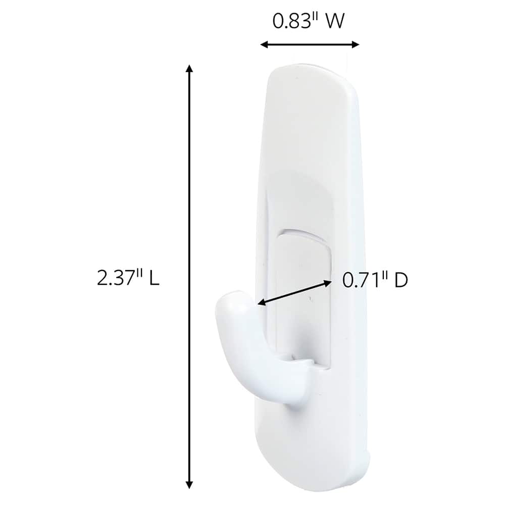 3M - All-Purpose & Utility Hooks; Type: Utility Hook ; Color: White - Exact Tool & Supply