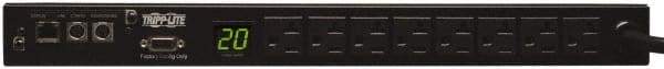 Tripp-Lite - 8 Outlets, 120 VAC20 Amps, 10' Cord, Power Outlet Strip - Rack Mount, 5-15/20R NEMA Configuration, 19" Strip - Exact Tool & Supply