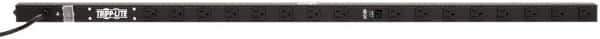 Tripp-Lite - 16 Outlets, 120 VAC15 Amps, 15' Cord, Power Outlet Strip - Rack Mount, 5-15R NEMA Configuration, 19" Strip - Exact Tool & Supply