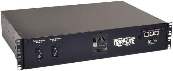 Tripp-Lite - 19 Outlets, 208 Volts, 30 Amps, 12' Cord, Power Outlet Strip - Rack Mount, 5-15/20R NEMA Configuration, 19" Strip - Exact Tool & Supply