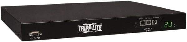 Tripp-Lite - 10 Outlets, 200/240 Volts, 20 Amps, 12' Cord, Power Outlet Strip - Rack Mount, 5-15/20R NEMA Configuration, 19" Strip - Exact Tool & Supply