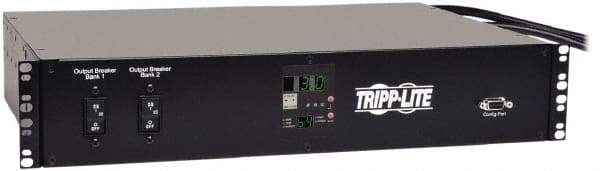 Tripp-Lite - 19 Outlets, 208 Volts, 30 Amps, 12' Cord, Power Outlet Strip - Rack Mount, 5-15/20R NEMA Configuration, 19" Strip - Exact Tool & Supply