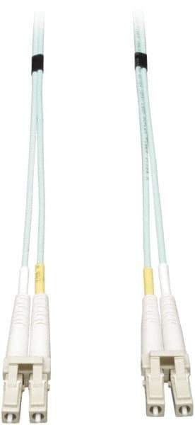 Tripp-Lite - 6' Long, LC/LC Head, Multimode Fiber Optic Cable - Aqua, Use with LAN - Exact Tool & Supply