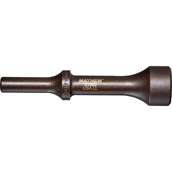 Mayhew - 1" Head Width, 4-1/4" OAL, Pneumatic Hammer - Round Drive, Round Shank, Steel - Exact Tool & Supply