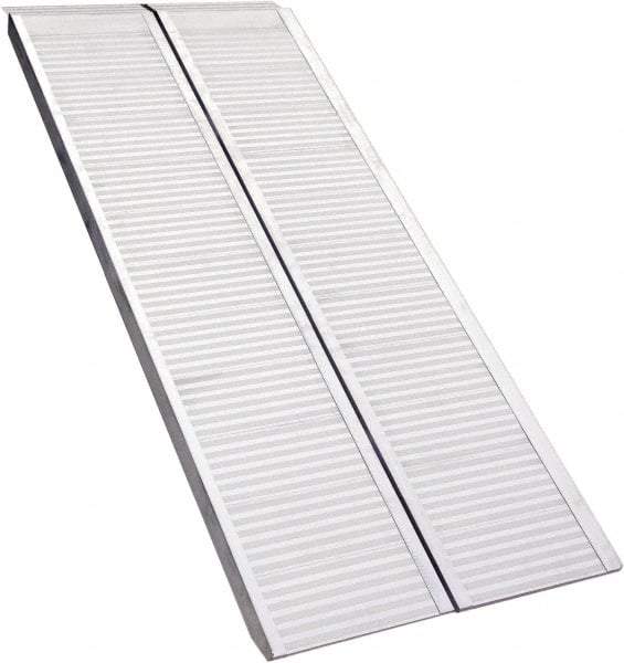 Erickson Manufacturing - 72" Long x 30" Wide, 1,200 Lb Capacity, Foldable Truck Ramp - Aluminum, For All Vehicles - Exact Tool & Supply