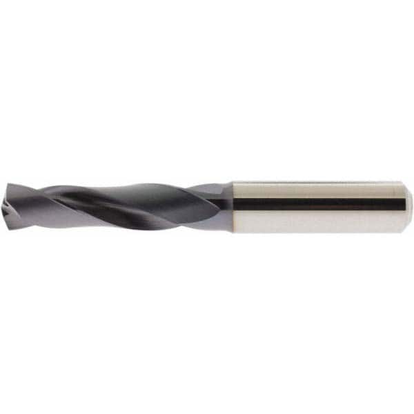 Accupro - 7/16" 140° Spiral Flute Solid Carbide Screw Machine Drill Bit - Exact Tool & Supply