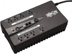 Tripp-Lite - 15 Amp, 550 VA, Flat Pack Mount Standby Backup Uninterruptible Power Supply - Backup 3-1/2 min with Full Load & 10 min with Half Load, 120 VAC Input & Output, 300 Watt Output, 1 Phases, 6 Outlets - Exact Tool & Supply
