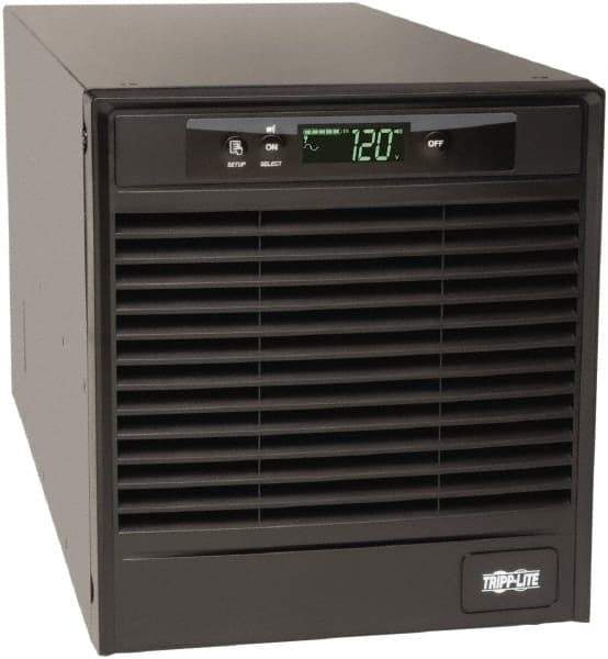 Tripp-Lite - 20 Amp, 2,200 VA, Tower & Rack Mount Online Backup Uninterruptible Power Supply - Backup 4-1/2 min with Full Load & 14 min with Half Load, 120 VAC Input & Output, 1,800 Watt Output, 1 Phases, 6 Outlets - Exact Tool & Supply