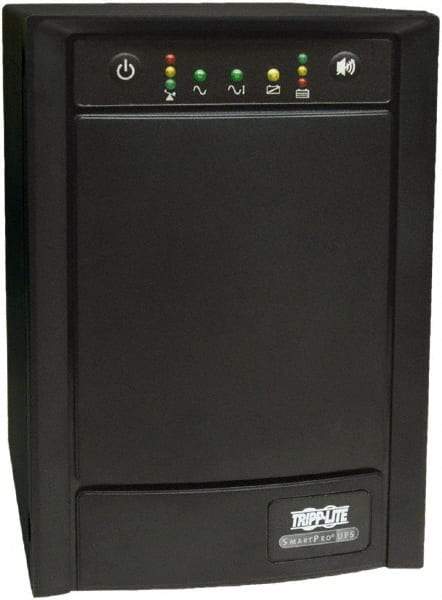 Tripp-Lite - 15 Amp, 1,050 VA, Tower Mount Line Interactive Backup Uninterruptible Power Supply - Backup 7 min with Full Load & 19 min with Half Load, 230 Volt Input & Output, 650 Watt Output, 1 Phases, 6 Outlets - Exact Tool & Supply