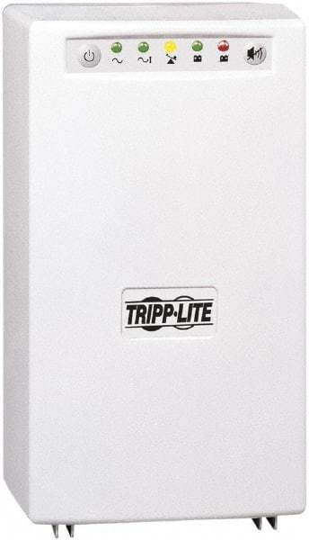 Tripp-Lite - 15 Amp, 700 VA, Tower Mount Line Interactive Backup Uninterruptible Power Supply - Backup 18 min with Full Load & 42 min with Half Load, 120 VAC Input & Output, 450 Watt Output, 1 Phases, 6 Outlets - Exact Tool & Supply