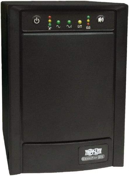 Tripp-Lite - 15 Amp, 1,050 VA, Tower Mount Line Interactive Backup Uninterruptible Power Supply - Backup 7 min with Full Load & 19 min with Half Load, 120 VAC Input & Output, 650 Watt Output, 1 Phases, 6 Outlets - Exact Tool & Supply