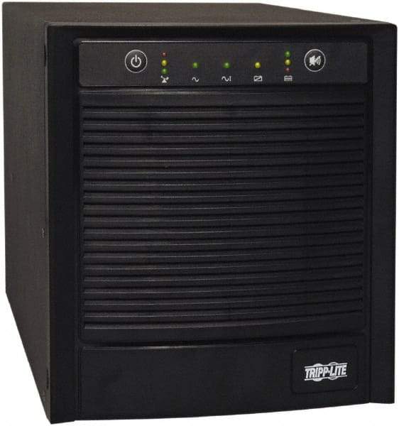 Tripp-Lite - 20 Amp, 3,000 VA, Tower Mount Line Interactive Backup Uninterruptible Power Supply - Backup 3-1/2 min with Full Load & 10 min with Half Load, 120 VAC Input & Output, 2,250 Watt Output, 1 Phases, 8 Outlets - Exact Tool & Supply